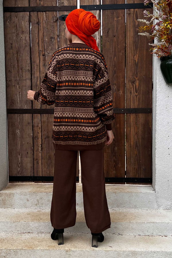 Tunik Pantolon Kahverengi - 21208