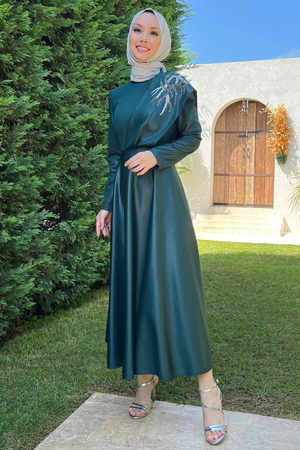Abiye Elbise Yeşil - 21343 YEŞİL