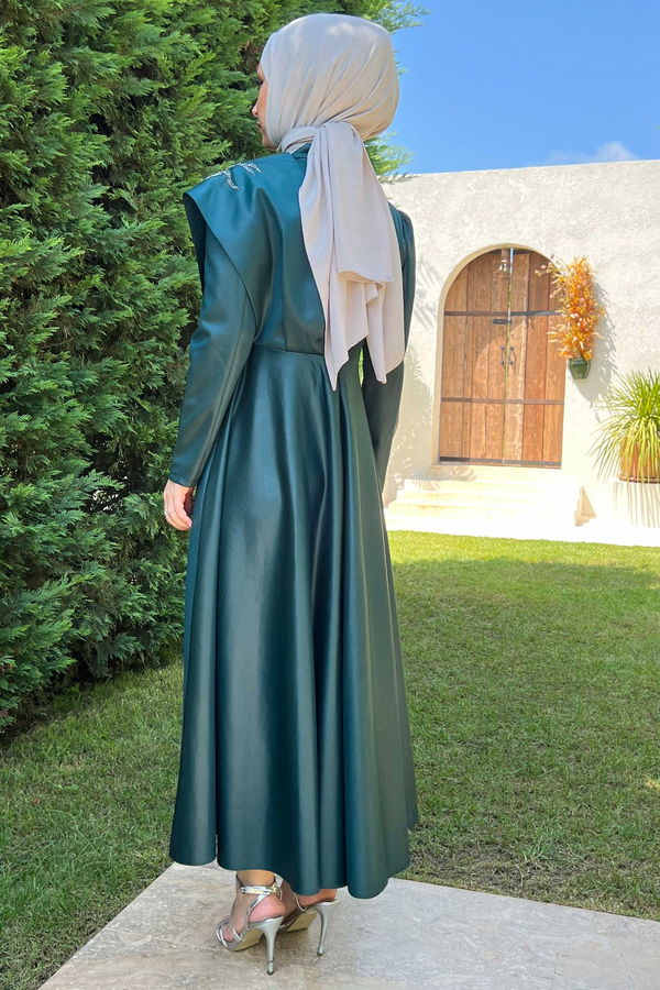 Abiye Elbise Yeşil - 21343 YEŞİL