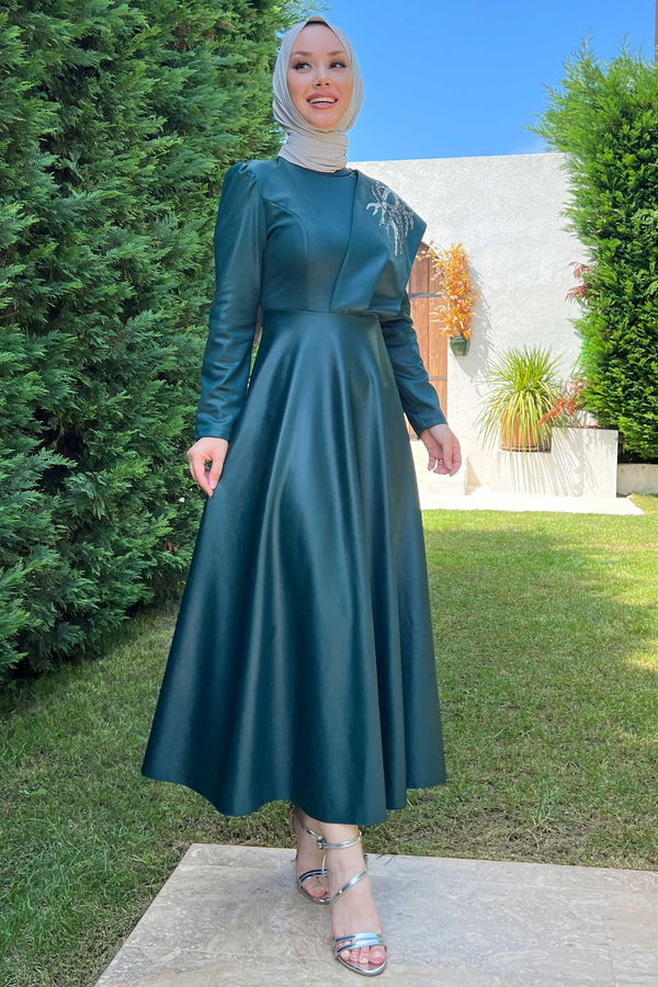Abiye Elbise Yeşil - 21343 YEŞİL