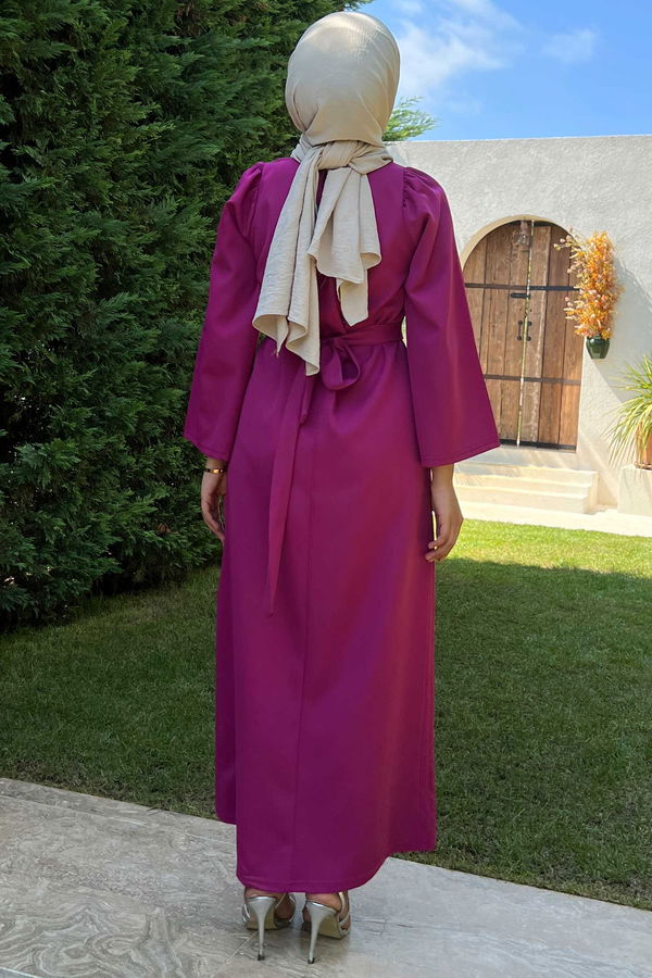 Elbise Fuşya - 10423