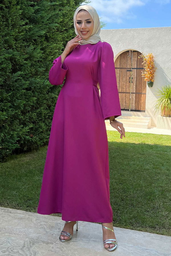 Elbise Fuşya - 10423