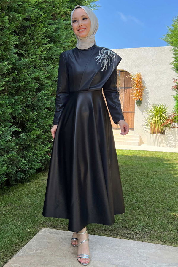 Abiye Elbise Siyah - 21343