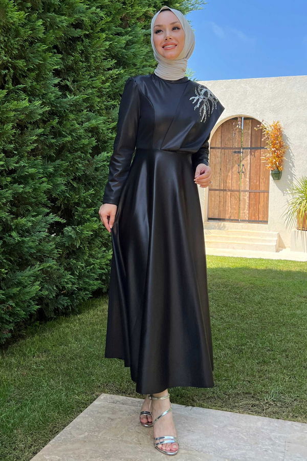Abiye Elbise Siyah - 21343