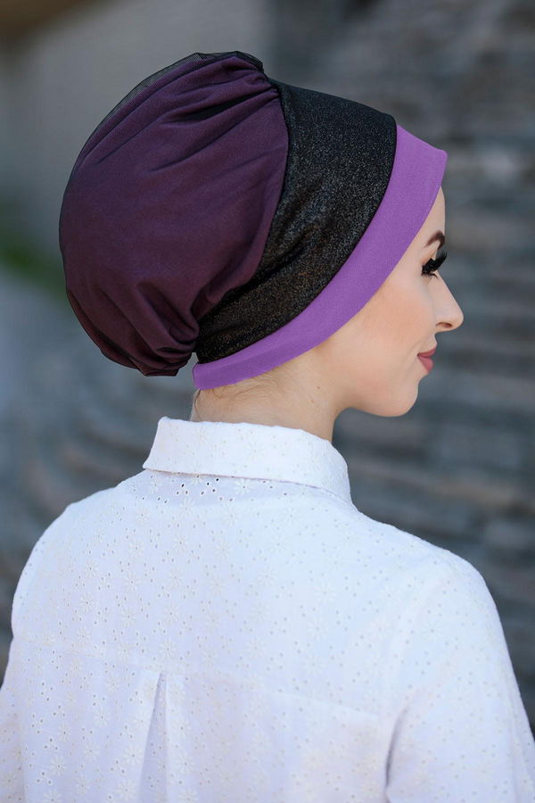 Garnılı Bone Lila - 30064