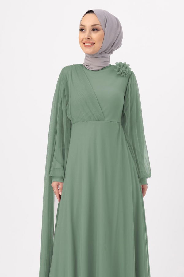 Abiye Elbise Yeşil - 10311