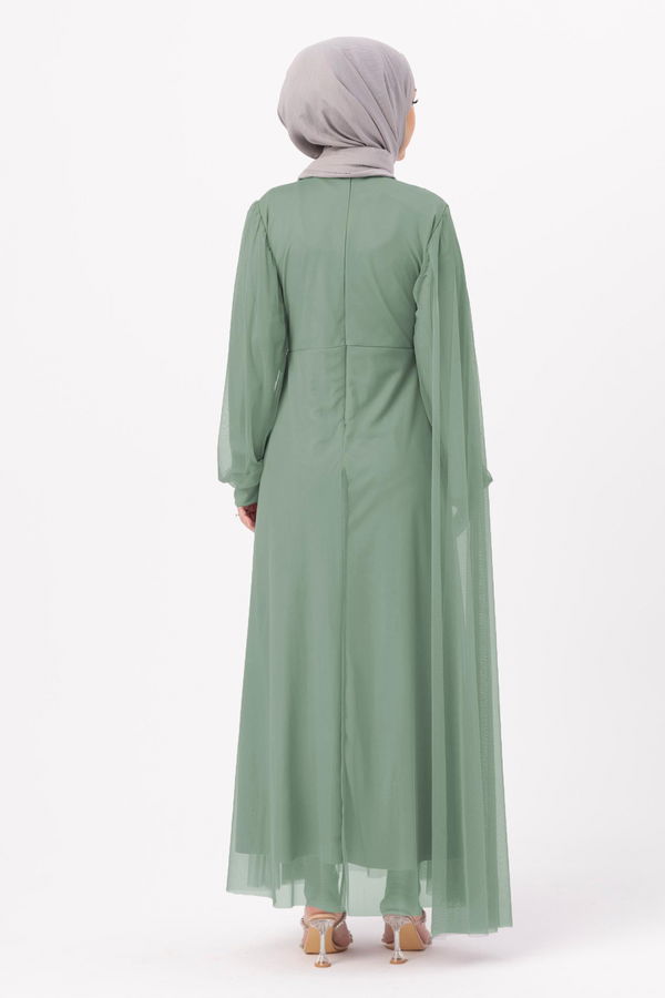 Abiye Elbise Yeşil - 10311