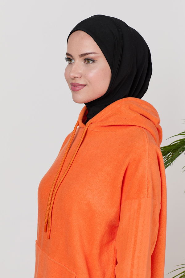 Çıtçıtlı Bone Siyah - 21509 SİYAH