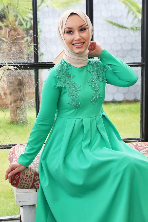 Elbise Yeşil - 10424