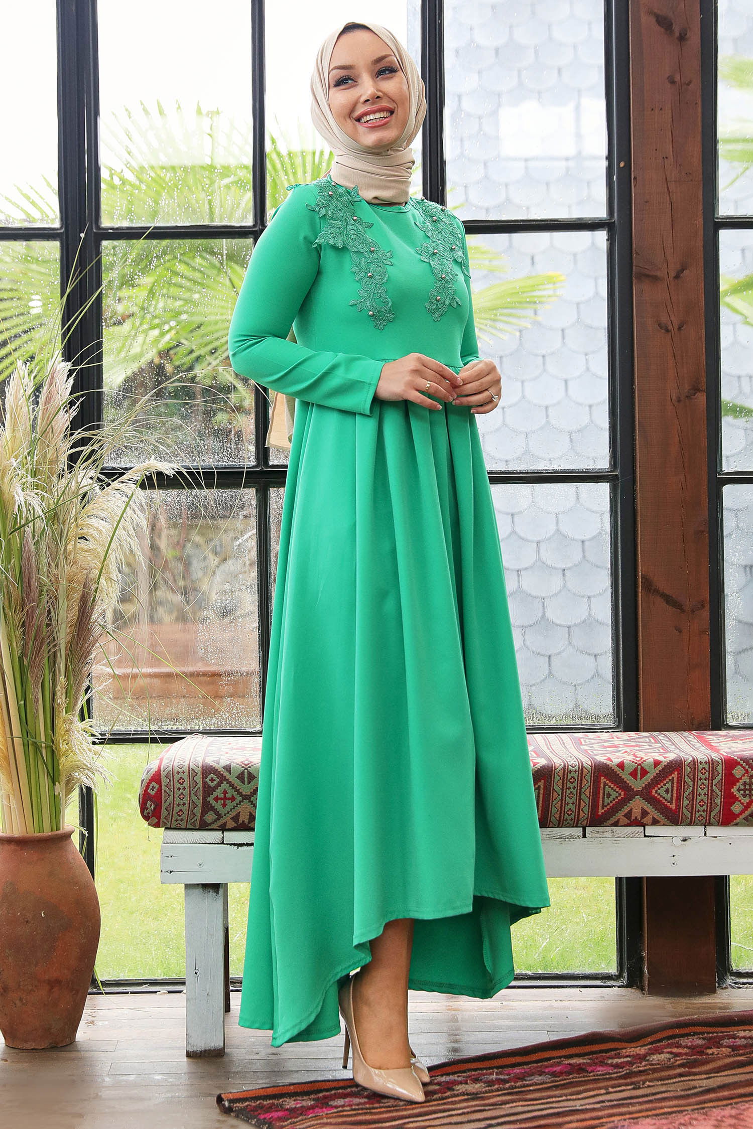 Elbise Yeşil - 10424