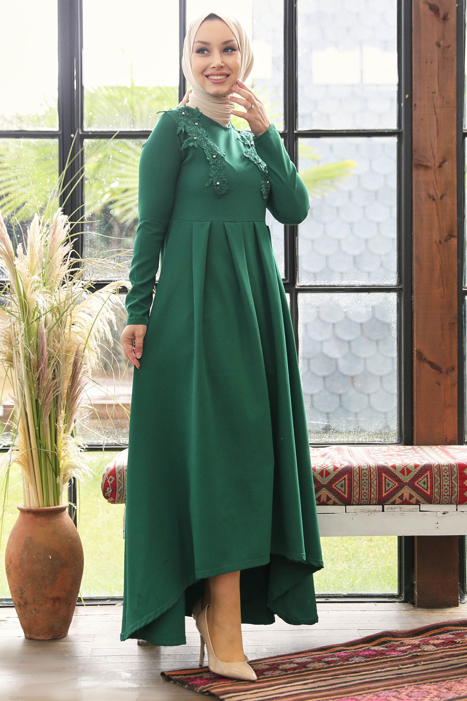 Elbise Yeşil - 10424