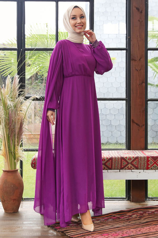 Abiye Elbise Mor - 10558 MOR