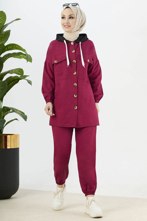 Tunik Pantolon Bordo - 11040 BORDO