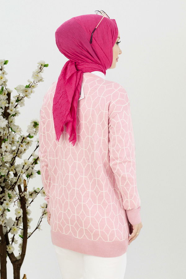 Triko Hırka Pembe - 21725 PEMBE