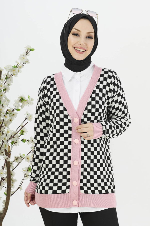 Triko Hırka Pembe - 21728