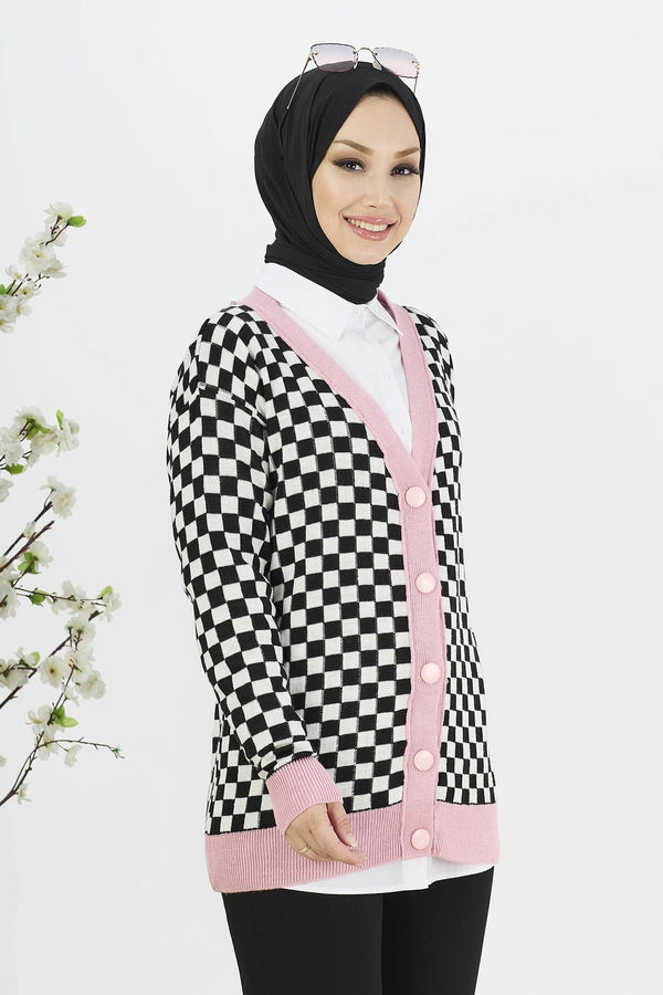 Triko Hırka Pembe - 21728