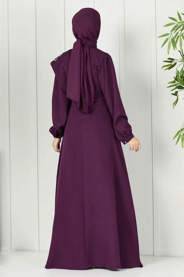 Abiye Elbise Mor - 11088