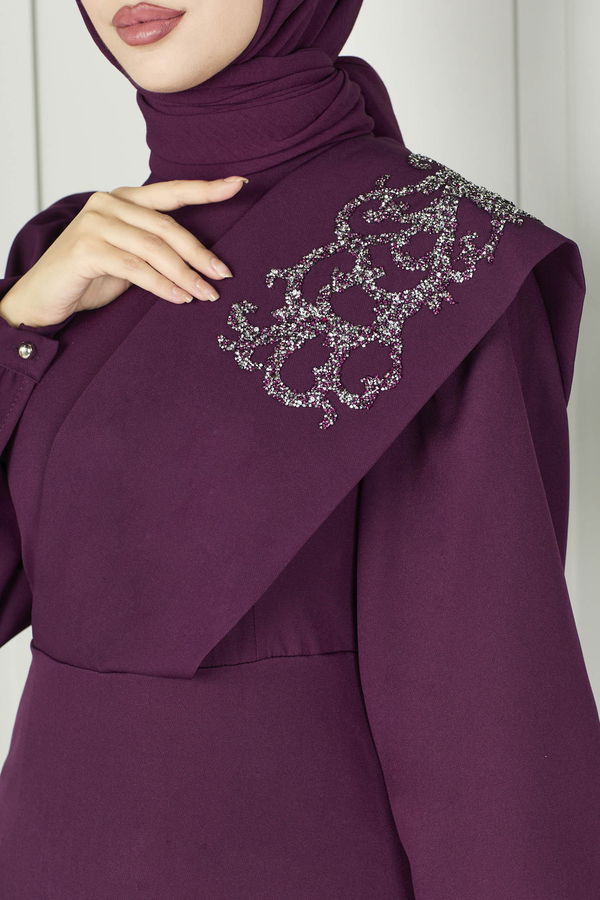 Abiye Elbise Mor - 11088