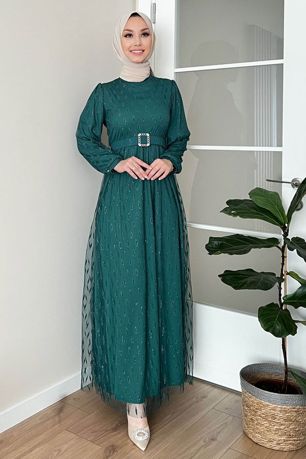 Abiye Elbise Yeşil - 11094 YEŞİL