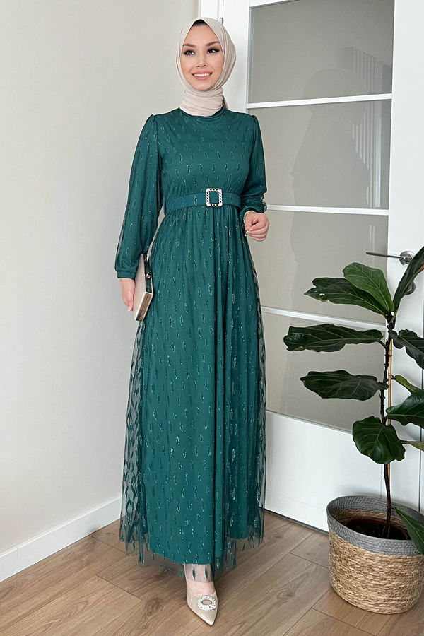 Abiye Elbise Yeşil - 11094 YEŞİL