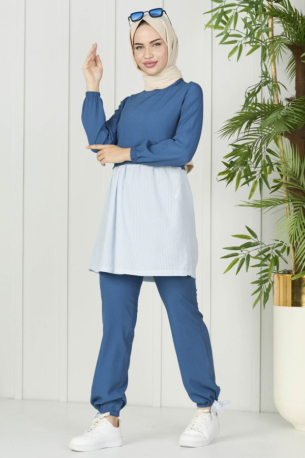 Tunik Pantolon Mavi - 10507