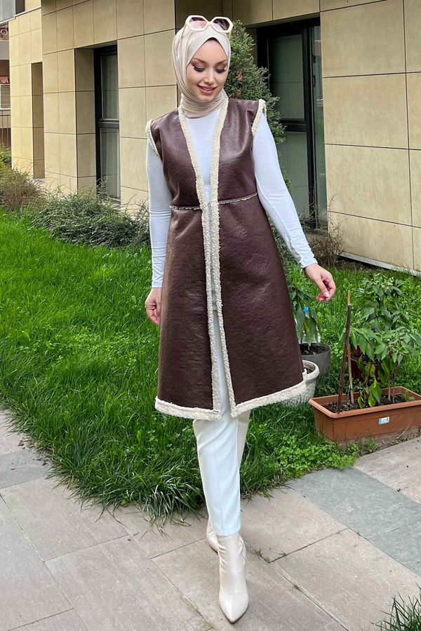 Yelek Kahverengi - 21750 KAHVERENGİ