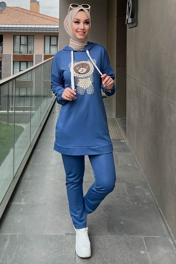 Tunik Pantolon Mavi - 11096