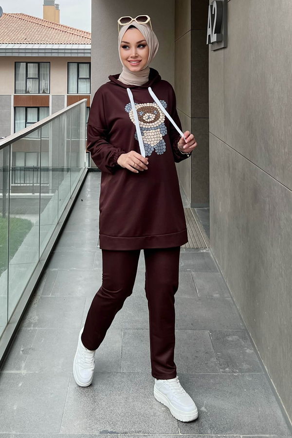 Tunik Pantolon Kahverengi - 11096