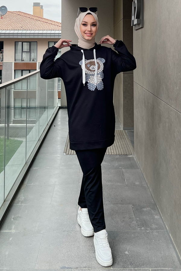 Tunik Pantolon Siyah - 11096