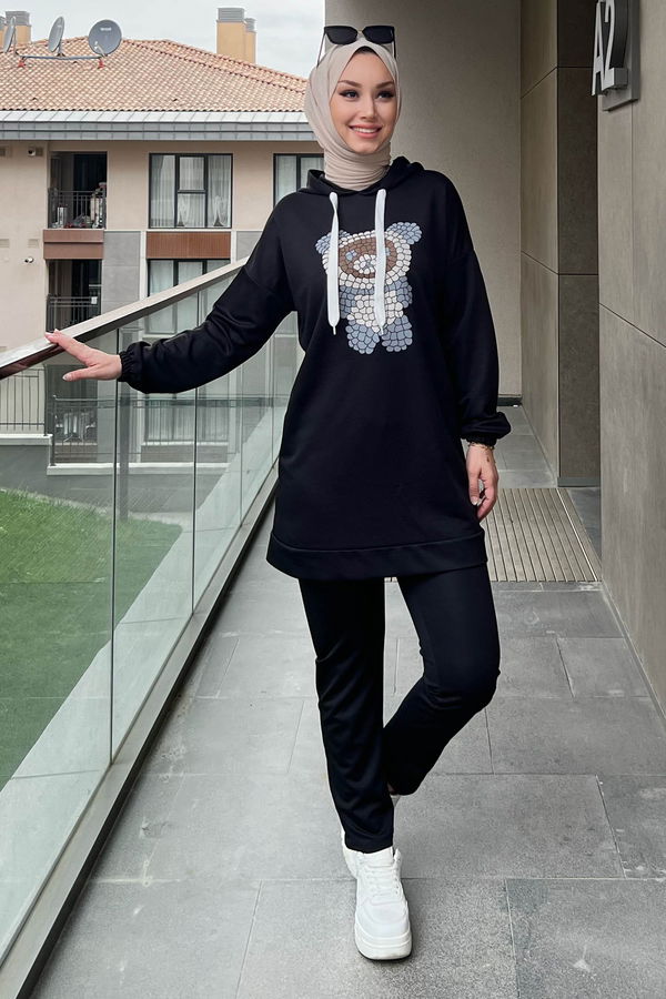 Tunik Pantolon Siyah - 11096