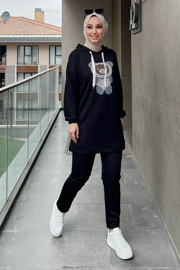 Tunik Pantolon Siyah - 11096