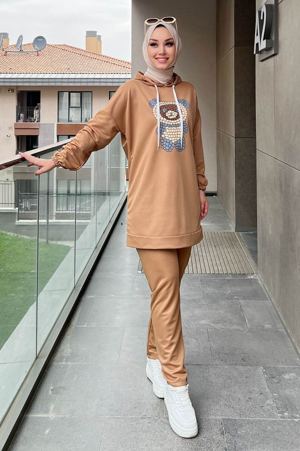 Tunik Pantolon Vizon - 11096 VİZON