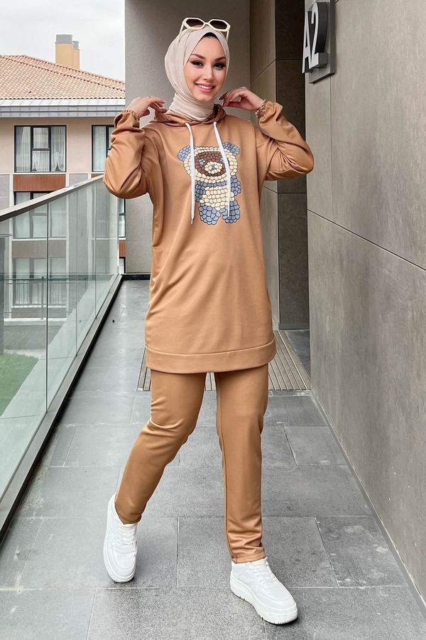 Tunik Pantolon Vizon - 11096 VİZON