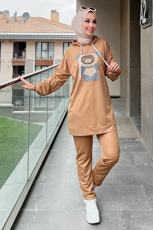 Tunik Pantolon Vizon - 11096 VİZON