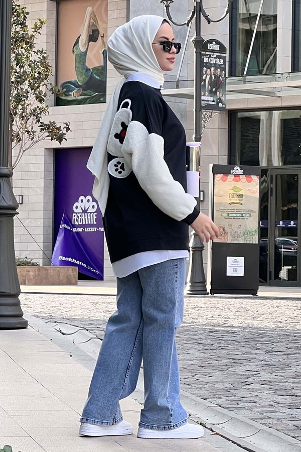 Sweat Lacivert - 11037