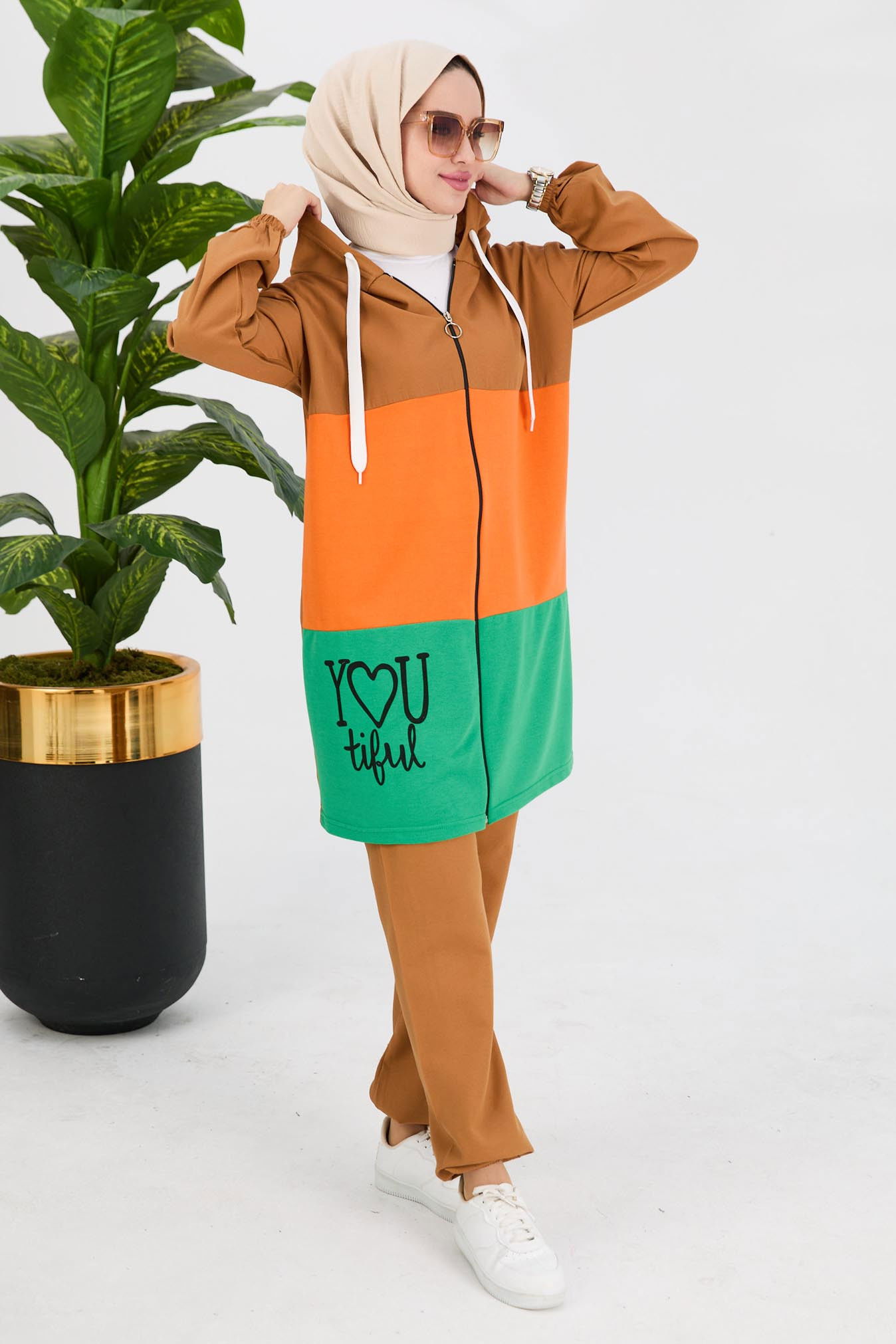 Tunik Pantolon Taba - 10538