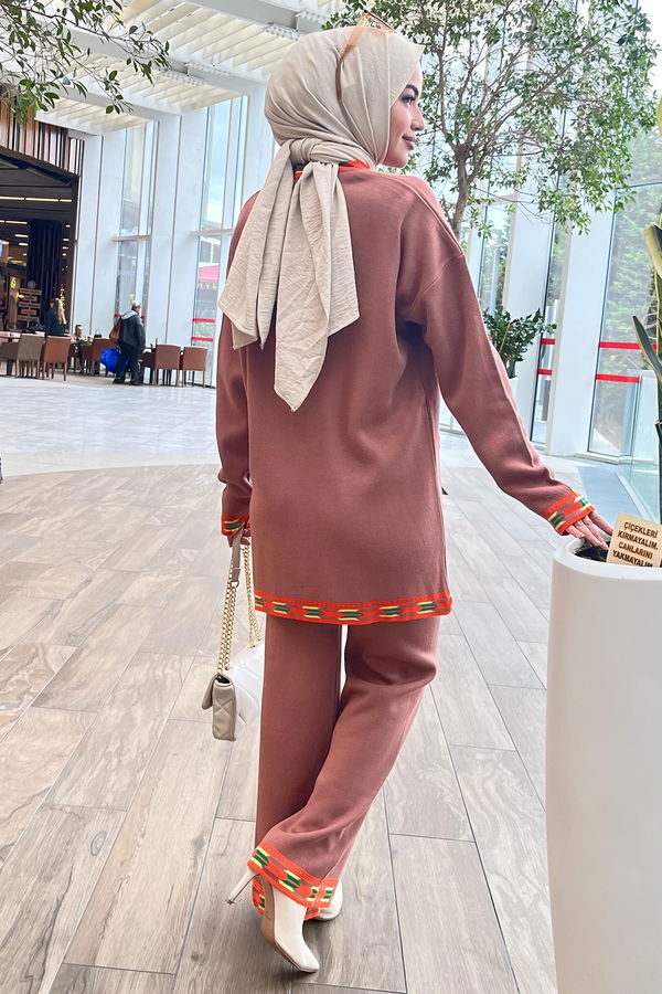 Triko Tunik Pantolon Pembe - 21802