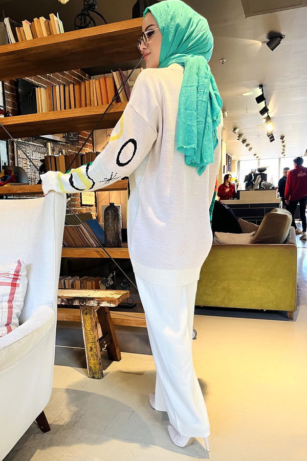 Triko Tunik Pantolon Ekru - 21800