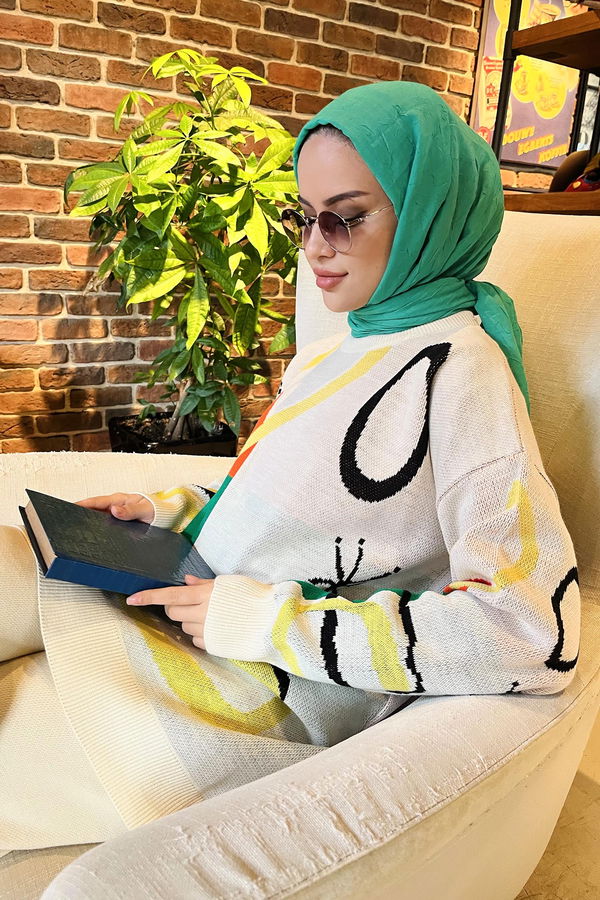 Triko Tunik Pantolon Ekru - 21800