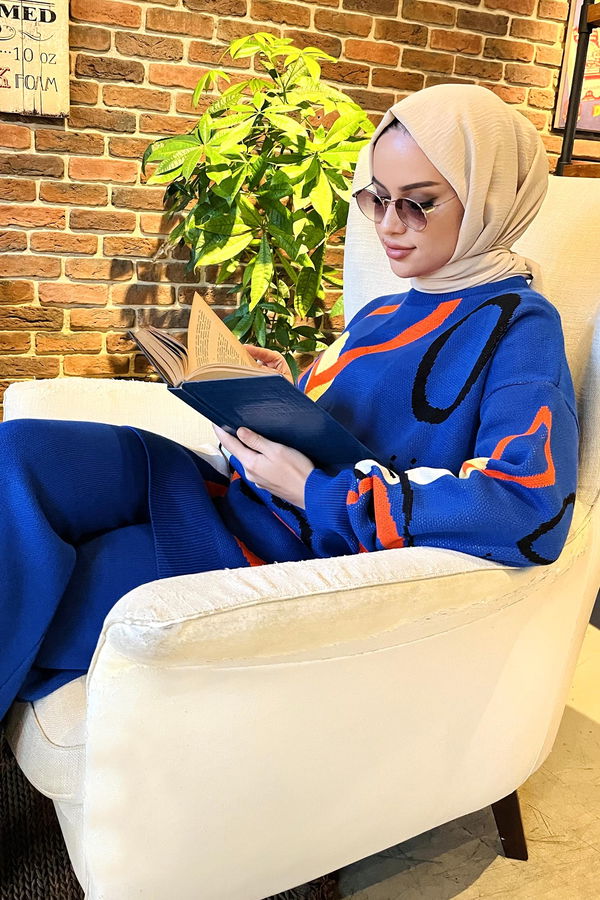 Triko Tunik Pantolon Mavi - 21800