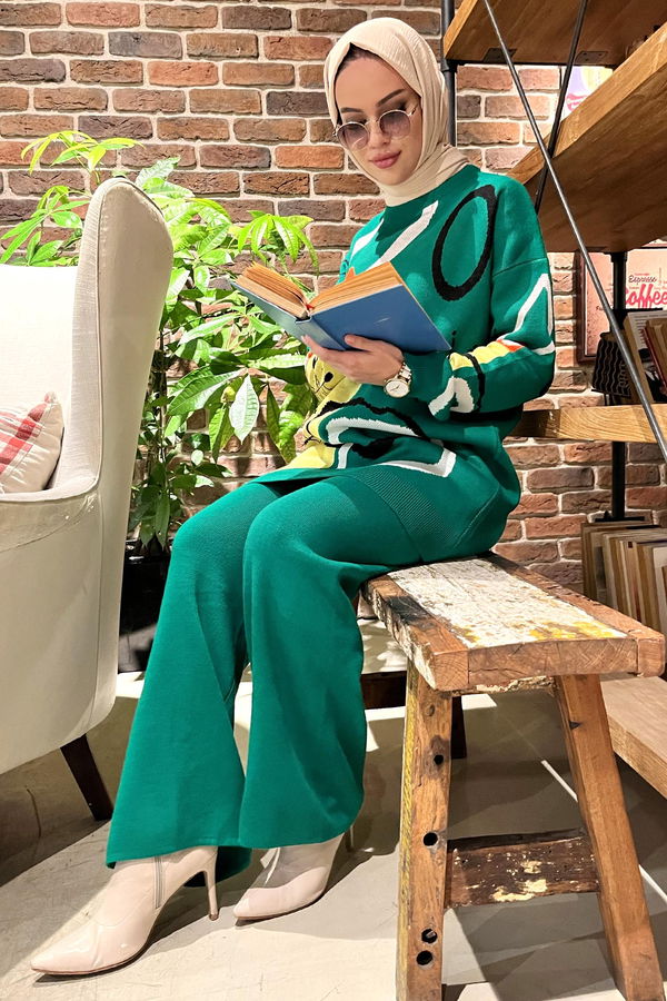 Triko Tunik Pantolon Yeşil - 21800