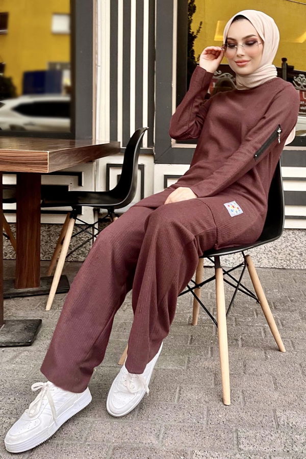Tunik Pantolon Kahverengi - 11186