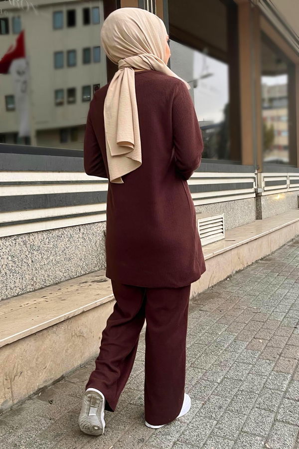 Tunik Pantolon Kahverengi - 11186