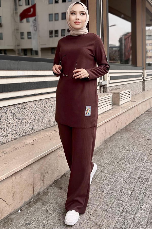 Tunik Pantolon Kahverengi - 11186
