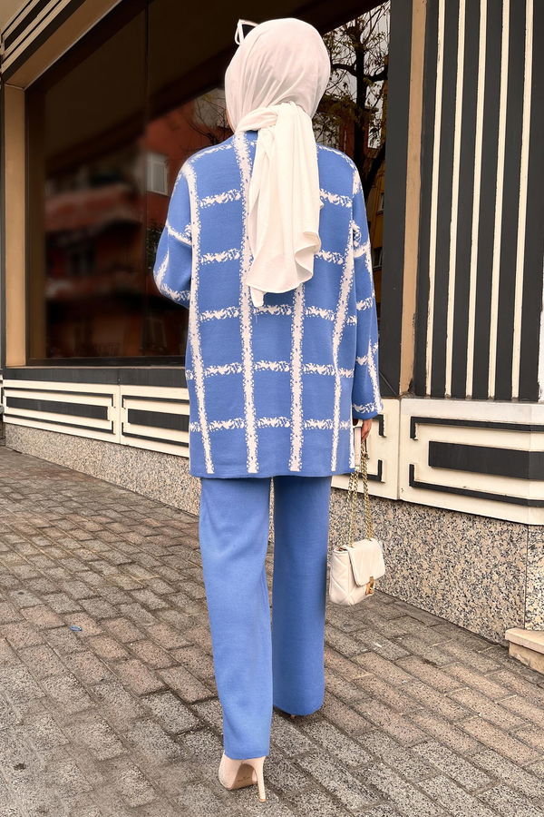 Triko Tunik Pantolon Mavi - 21831