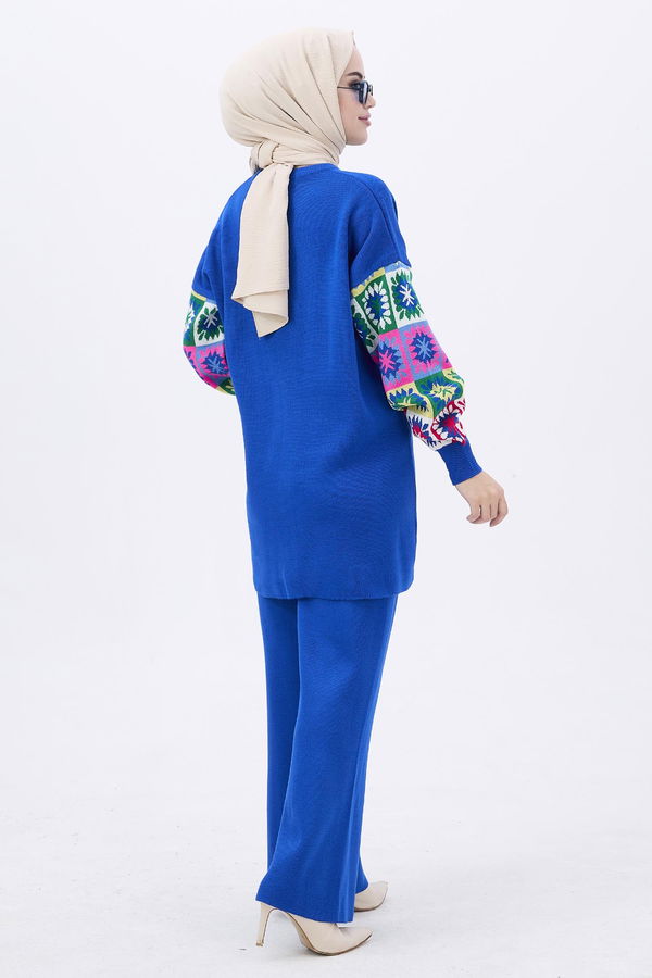 Triko Tunik Pantolon Mavi - 21833