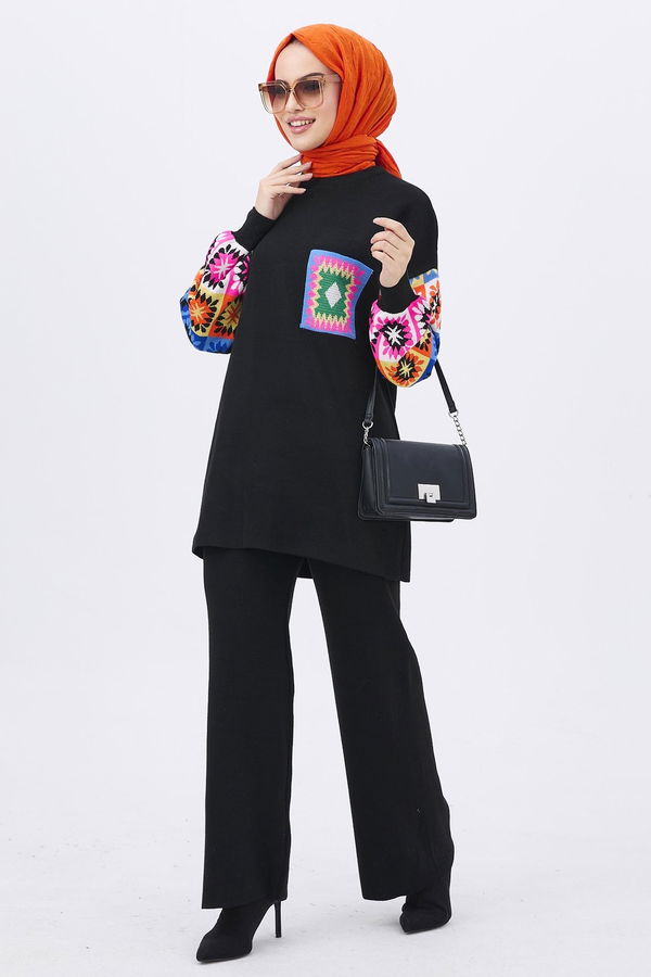 Triko Tunik Pantolon Siyah - 21833