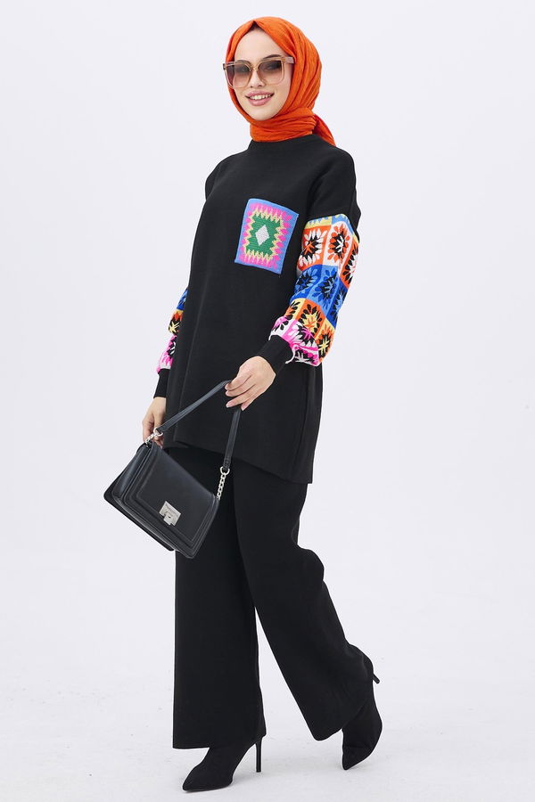 Triko Tunik Pantolon Siyah - 21833