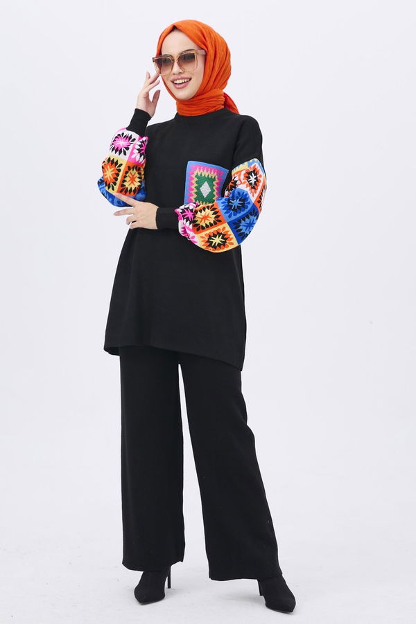 Triko Tunik Pantolon Siyah - 21833