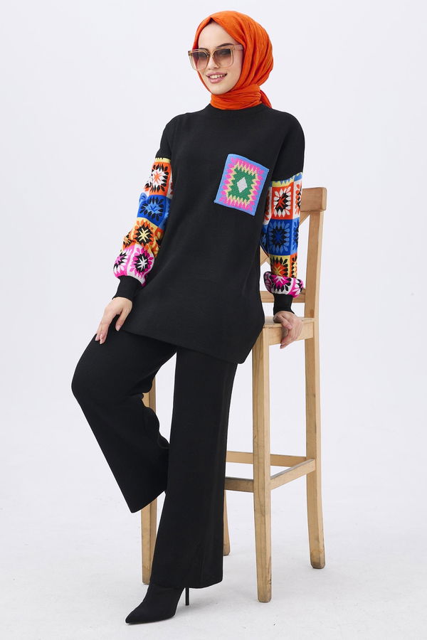 Triko Tunik Pantolon Siyah - 21833